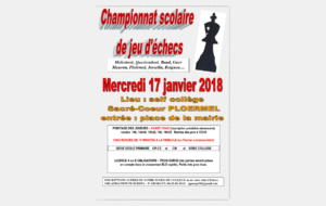 Championnat Scolaire de Jeu d'Echecs 2018