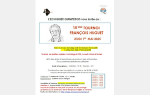 15ème Open Rapide François Huguet de Quimper