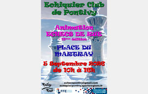 Animation Echecs de Rue - 13ème édition