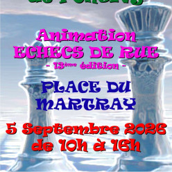 Animation Echecs de Rue - 13ème édition
